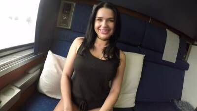 Brunette Beauty Trina Fucks a Stranger in his Cabin Car Jerry and on vidfreenow.com