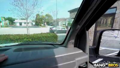 Energized teen picked up and heavily fucked in the back of the van on vidfreenow.com