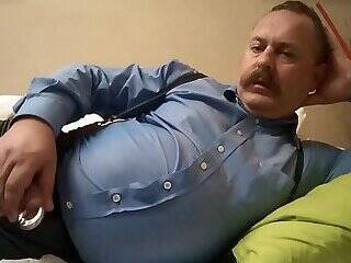 Big moustached daddy on vidfreenow.com