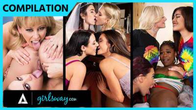 GIRLSWAY - Sexy Thirsty Nymphos Have A Wild Orgy COMPILATION on vidfreenow.com