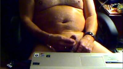 Grandpa cum on cam and taste his cum on vidfreenow.com