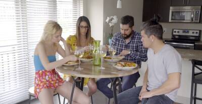 Mom and d***er home perversions on their first family foursome on vidfreenow.com