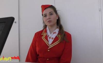 Beautiful Stewardess Takes Big Monster Cock on vidfreenow.com