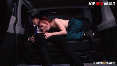 (Vanessa Shelby, Matt Ice) - Hardcore Car Sex With Naughty Redhead And Her Horny Driver on vidfreenow.com