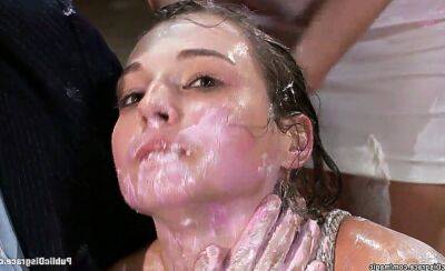 Babe smeared with food in public bdsm on vidfreenow.com