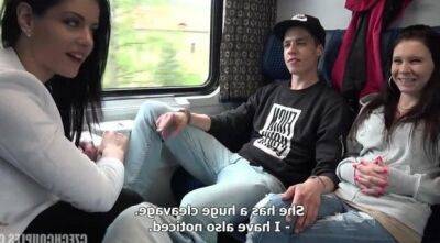 Slovakian teenagers fuck on the train on vidfreenow.com