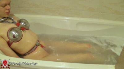 Bath In My Chastity Belt, Bra And Collar (old Video) on vidfreenow.com