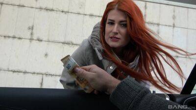 Cute redhead accepts cash for sex in restless European kinks on vidfreenow.com