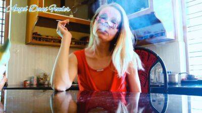 Hot Blonde Milf Love To Keep Smoking After Swallowing Warm Cum on vidfreenow.com