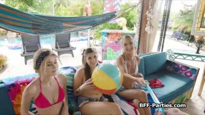 Swimsuit besties deserve dick after swimming pool party on vidfreenow.com