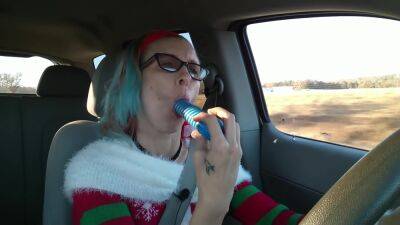 Holiday Car Masturbation on vidfreenow.com