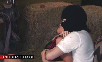 Innocent brunette farm girl Aidra Fox roped and pounded on vidfreenow.com