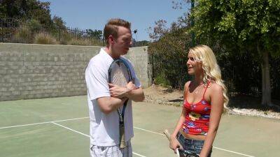 Cutie fucks her tennis coach and takes his sperm on lips on vidfreenow.com