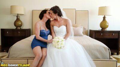 Bride shares husbands cock with stepmom in hot Threesome on vidfreenow.com