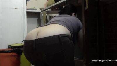 Our Mom Is Cleaning With Big Butt View on vidfreenow.com