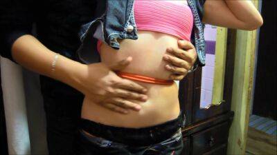 Paula S - Squeezing Belly, Her Navel Penetrated Him And Her Tied Stomach Excites Her Pain on vidfreenow.com