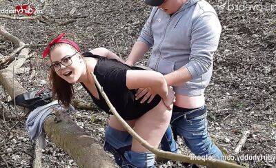 MyDirtyHobby - Big ass curvy teen gets an outdoor creampie in the woods on vidfreenow.com