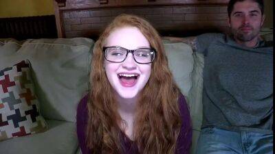 Kaycee barnes - amateur nerdy redhead PAWG with big naturals in glasses on vidfreenow.com