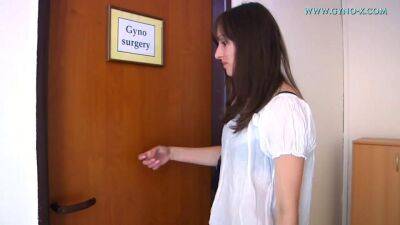 Shy green-eyed girl at her regular gynecologic check-up on vidfreenow.com