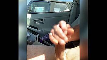 Naked driving dick masturbation cum next to jeep on vidfreenow.com