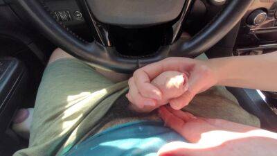 Edging Slow Handjob In Public Car Cumshot on vidfreenow.com