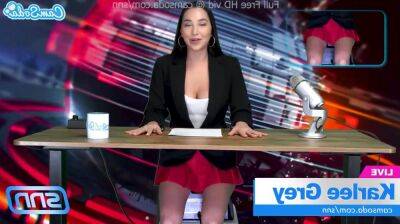 Camsoda - News anchor solo slut masturbates on vidfreenow.com