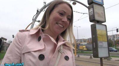 Cute Blond Hair Girl Opens Legs For Free Transit 1 - Public Agent - Czech Republic on vidfreenow.com