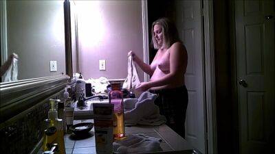 BBW Changing in the Bathroom on vidfreenow.com