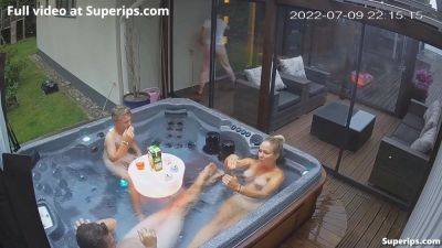 Ipcam German Nudist Family Enjoys The Jacuzzi - Germany on vidfreenow.com