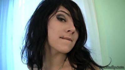 Sexy emo teen goes solo masturbating on vidfreenow.com