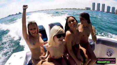 Teens Facialized On Yacht on vidfreenow.com