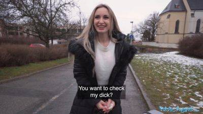 Married blonde bimbo fucks a stranger with a massive fat cock in public - Germany on vidfreenow.com