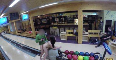 Aroused amateur babe fucked at the bowling alley without knowing she is being filmed - Czech Republic on vidfreenow.com