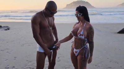 Curvy Latina enjoys a black cock at the beach - Interracial on vidfreenow.com