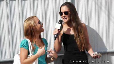 Porn Gameshow Teen Shows Pussy In Public on vidfreenow.com