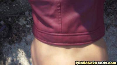 Sexy public bae fucked by big dick in wet pussy hole on vidfreenow.com