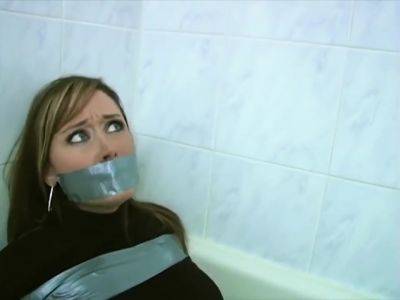 Tape Tied And Gagged - Christina Carter on vidfreenow.com