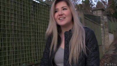 Czech blonde fucks publicly in car with a stranger POV - Czech Republic on vidfreenow.com