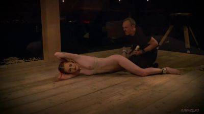 Submissive redhead slave tied up and fucked hard on vidfreenow.com