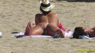 Amazing Ass Sexy Bikini Hot milf Backview at the beach on vidfreenow.com