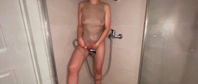 Bitch With Big Boobs Was Caught In Shower With Dildos on vidfreenow.com