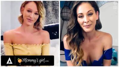 MOMMYSGIRL Thirsty Emma Hix And Stepmom Cherie DeVille Share Their Wet Pussy On Cam on vidfreenow.com