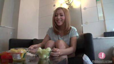 She's so sensitive that her clit gets erect quickly, and she squirts when I make her masturbate with a vibrator. - Japan on vidfreenow.com