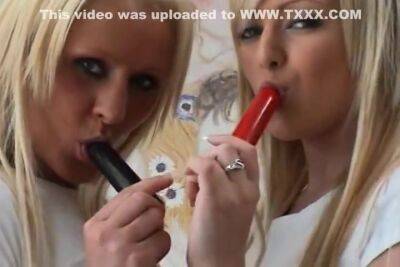 Two Teenage Blondes Dressed Appropriate For The Christmas Spirit - Usa on vidfreenow.com