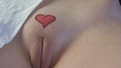 Small Heart Tattoo Drawing On Girl Pussy on vidfreenow.com