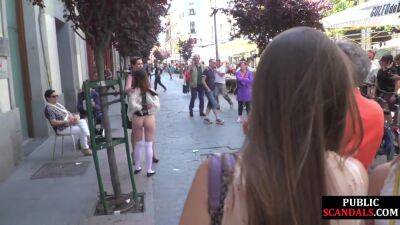 Naked slut public exposed and humiliated outdoor by domina on vidfreenow.com