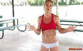 Busty milf wants share how she workouts on vidfreenow.com