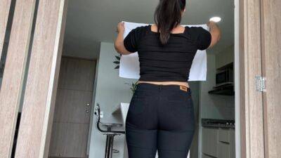 Perfect wife find time to clean the house and to passionately ride her huge ass on her husband's honk on vidfreenow.com