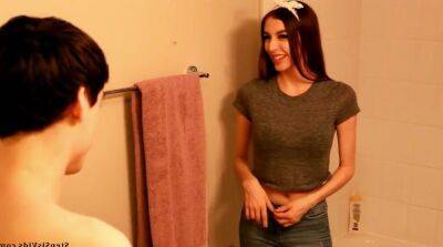 Sister Seduces Brother In The Shower on vidfreenow.com