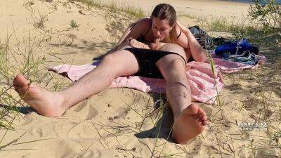 Sucking His Dick At Public Nudist Beach - Russia on vidfreenow.com